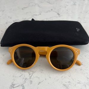 Celine round mustard sunglasses CL 41370/s